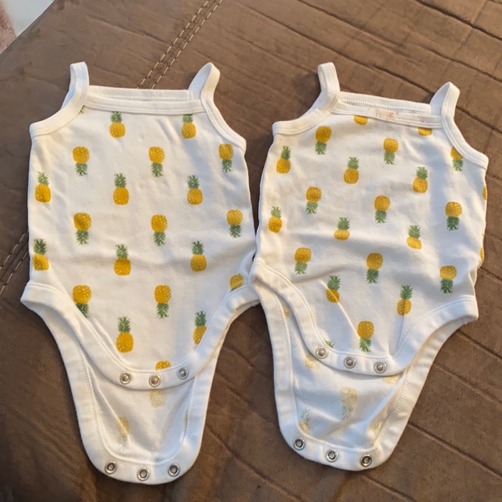 Pineapple tank onesies